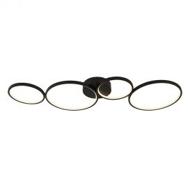 Lustre aplicate - Lustra LED dimabila design circular modern Cirque 4BK
