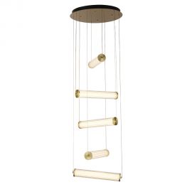Pendule, Lustre suspendate - Lustra LED suspendata design modern Clamp aurie