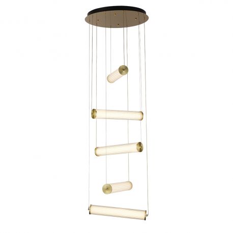 Pendule, Lustre suspendate - Lustra LED suspendata design modern Clamp aurie