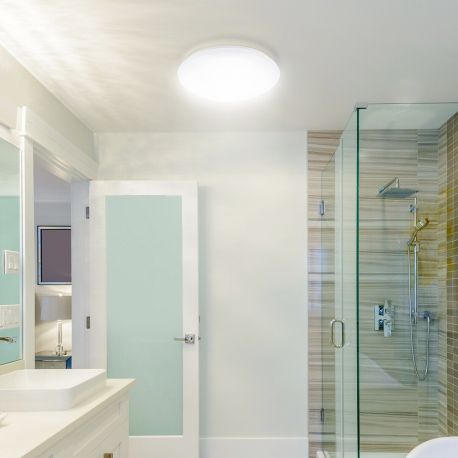 Iluminat pentru baie - Plafoniera LED moderna pentru baie cu protectie IP44 Lucas
