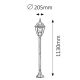 Stalpi - Stalp pentru iluminat exterior H-113cm, IP44, auriu antic Toronto