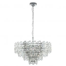 Candelabre, Lustre - Lustra suspendata eleganta design modern CALMEILLES 1 crom, 78cm