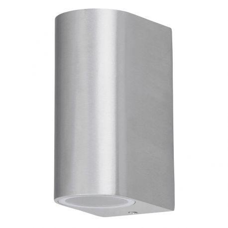 Aplice - Aplica dubla pentru iluminat exterior finisaj aluminiu periat, IP44 Chile