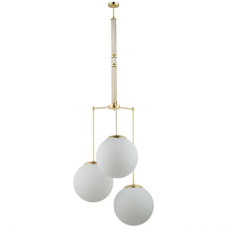 Candelabre, Lustre - Lustra 3 brate moderna realizata manual Artu Glass