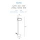 Lampadare - Lampadar LED, Lampa de podea moderna design minimalist LOZANNA