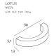 Aplice, corpuri de iluminat pentru pereti - Aplica LED aurie design modern LOTUS