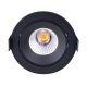 Iluminat pentru baie - Spot LED directionabil, incastrabil tavan fals / plafon IP65 CYKLOP negru