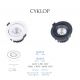 Iluminat pentru baie - Spot LED directionabil, incastrabil tavan fals / plafon IP65 CYKLOP negru