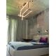 Pendule, Lustre suspendate - Lustra LED dimabila, XXL suspendata design modern GEOMETRIC negru
