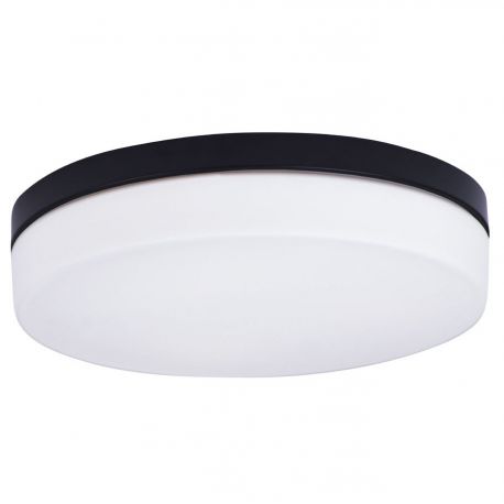 Iluminat pentru baie - Plafoniera neagra cu protectie IP44 Oda