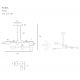 Pendule, Lustre suspendate - Lustra design minimalist cu 4 surse de lumina LED Puma