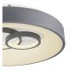 Plafoniere - Plafoniera LED dimabila cu telecomanda design modern MAVY alb/gri