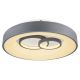 Plafoniere - Plafoniera LED dimabila cu telecomanda design modern MAVY alb/gri
