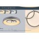 Plafoniere - Plafoniera LED dimabila cu telecomanda design modern MAVY alb/gri