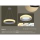 Pendule, Lustre suspendate - Lustra suspendata LED dimabila cu telecomanda design modern TABANO antracit