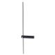 Aplica de perete LED SABRE negru, 91cm 