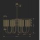 Candelabre, Lustre - Candelabru 8 brate design clasic din alama OLZANO