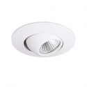 Spot LED directionabil incastrabil tavan fals YUCA ROUND TILTED alb