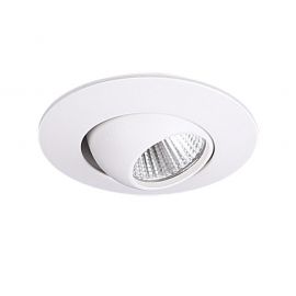 Spoturi tavan fals - Spot LED directionabil incastrabil tavan fals YUCA ROUND TILTED alb