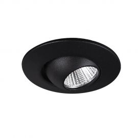 Spoturi tavan fals - Spot LED directionabil incastrabil tavan fals YUCA ROUND TILTED negru