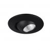 Spot LED directionabil incastrabil tavan fals YUCA ROUND TILTED negru