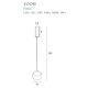 Pendule, Lustre suspendate - Lustra LED, Pendul design minimalist, protectie IP44 ZOOM