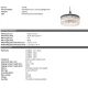 Candelabre, Lustre - Lustra suspendata design elegant Hector L, bronz