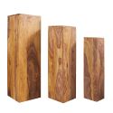 Set de 3 coloane decorative Makassar Sheesham