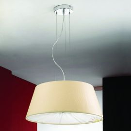 Candelabre, Lustre - Lustra diametru 60cm imitatie piele Kirstin
