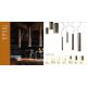 Pendule, Lustre suspendate - Pendul clasic diametru 4cm, H-150cm I Girasoli