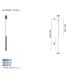 Pendule, Lustre suspendate - Pendul clasic diametru 4cm, H-150cm I Girasoli