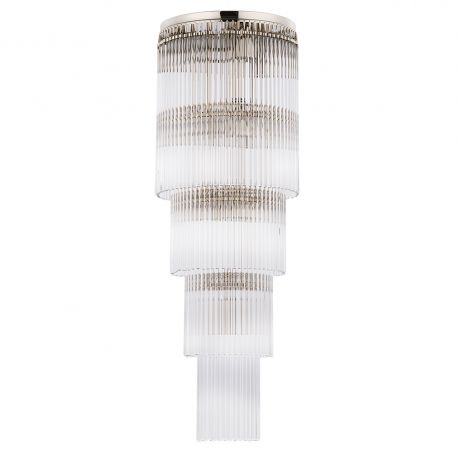 Lustre aplicate - Lustra design LUX diametru 25cm din alama decorata cu sticla Filago