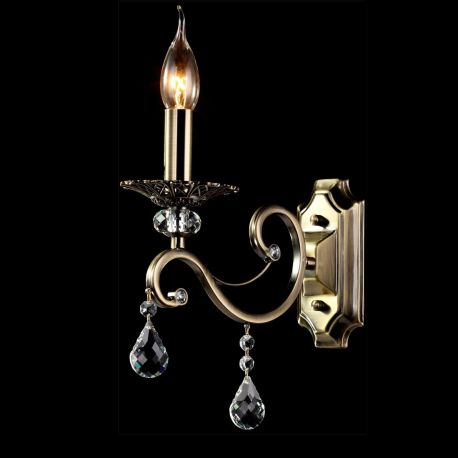 Aplice, corpuri de iluminat pentru pereti - Aplica de perete eleganta Grace 1 bronze