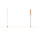 Sistem tubular magnetic-decorativ GRAMMI 03 H-75cm, auriu satinat