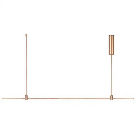 Lustre / Pendule spatii comerciale - Sistem tubular magnetic-decorativ GRAMMI 03 H-75cm, auriu satinat