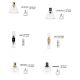 Lustre / Pendule spatii comerciale - Sistem tubular magnetic-decorativ GRAMMI 03 H-75cm, auriu satinat