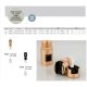 Lustre / Pendule spatii comerciale - Sistem tubular magnetic-decorativ GRAMMI 03 H-75cm, auriu satinat