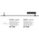 Lustre / Pendule spatii comerciale - Sistem magnetic-decorativ pentru perete MAGNA 120W, L-150cm