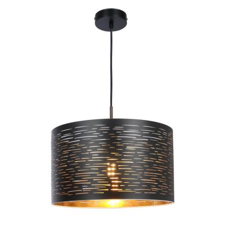 Pendule, Lustre suspendate - Lustra design modern TUNNO negru, auriu