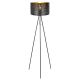 Lampadar cu trepied design modern TUNNO negru, auriu