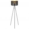 Lampadar cu trepied design modern TUNNO negru, auriu