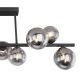 Pendule, Lustre suspendate - Lustra cu 9 surse de lumina design modern RIHA fumurie