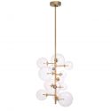 Lustra design LUX cu 13 surse de lumina Ezra alama antic