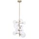Candelabre, Lustre - Lustra design LUX cu 13 surse de lumina Ezra alama antic