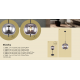Pendule, Lustre suspendate - Lustra suspendata cu 8 pendule design modern BLACKY fumuriu