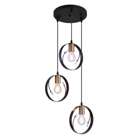 Pendule, Lustre suspendate - Lustra suspendata design modern VIGO negru