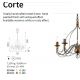 Candelabre, Lustre - Candelabru CORTE SP12 RUGGINE