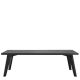 Mese dining - Masa design LUX din lemn de stejar Biot negru, 240x100