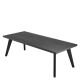 Mese dining - Masa design LUX din lemn de stejar Biot negru, 240x100