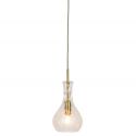 Lustra, Pendul elegant din sticla Brussels transparent/gold, drop